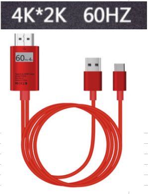 Type-C to HDMI+USB charging